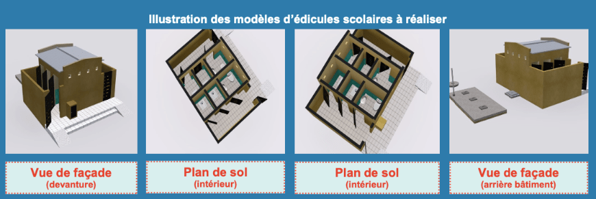 Maquette d'édicule pour le projet PAID